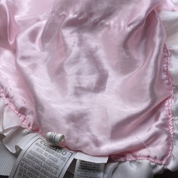 Carter’s Plush Pink Elephant Lovey Security Blanket Rattle Hearts - Picture 8 of 8